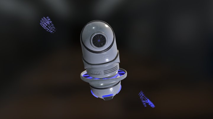 Floating Eyebot Avatar 1.0 3D Model