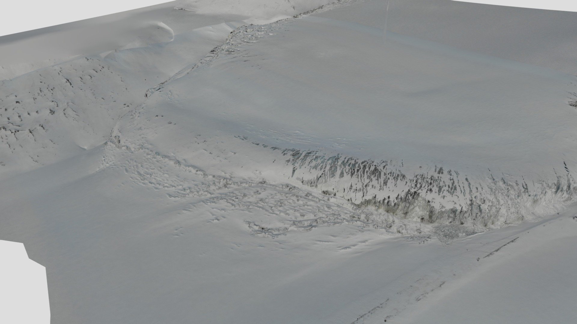 Vallakrabreen April 2022