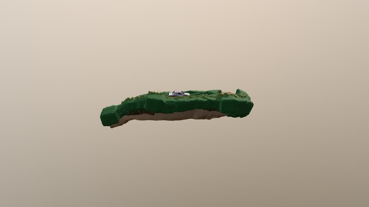 SculptrVR Rally Car Scene 3D Model