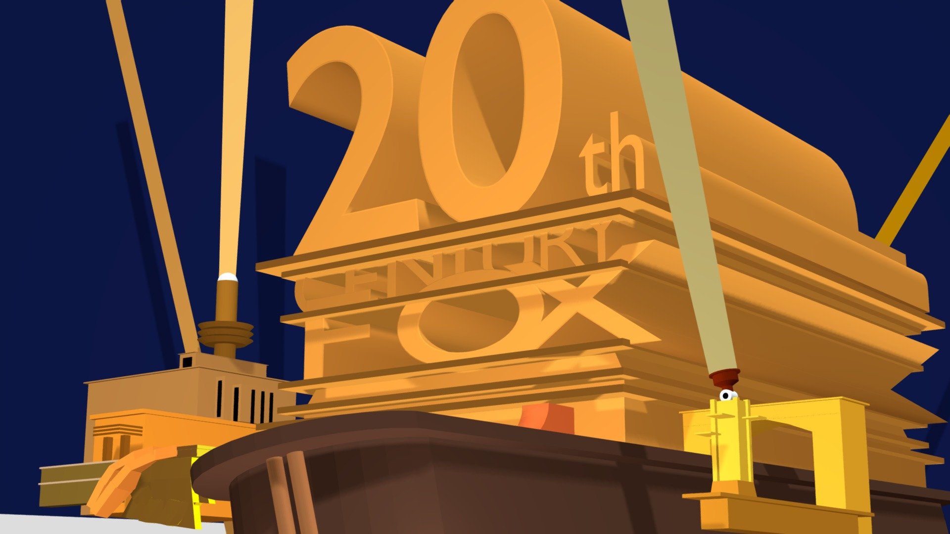 20th Century Fox logo 1953 remake 2 - Download Free 3D model by ...