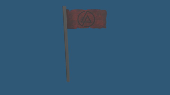 low poly flag 3D Model