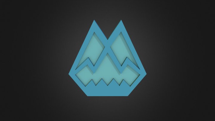 Icicle Badge 3D Model