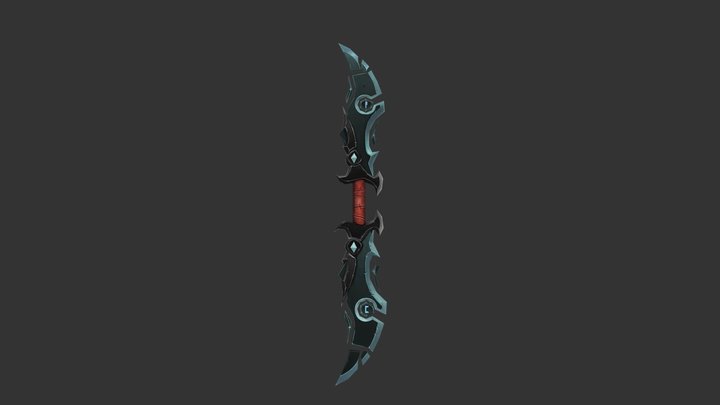 Sword of Hod, God of Winter and Darkness 3D Model