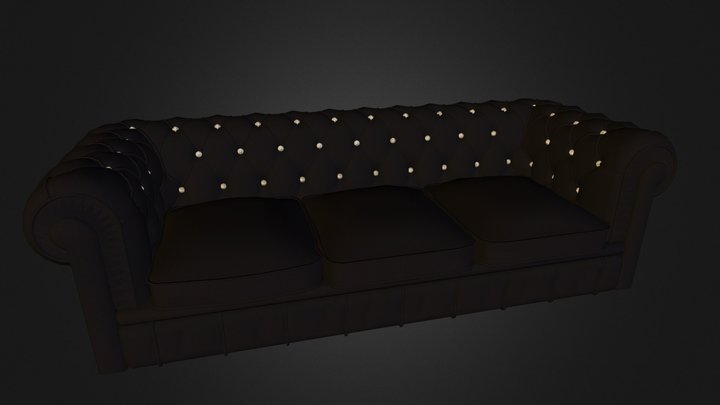 sofa chesterfield by Own Design Rendering 3D Model