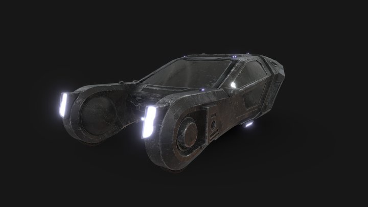 K's Spinner from Blade Runner 2049 3D Model