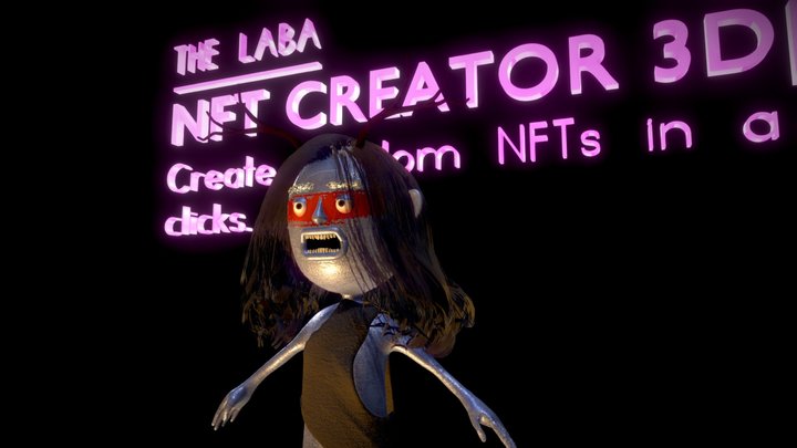 NFT Creator 3D / 2D tribal character 3D Model
