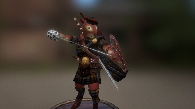 Highland Squirrel 3D Model