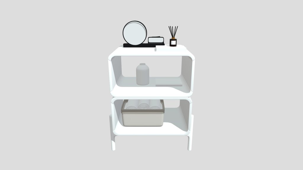 Bedside Table With Clock