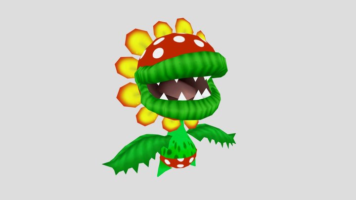 Mario Super Sluggers - Petey Piranha – Free 3D Model STL