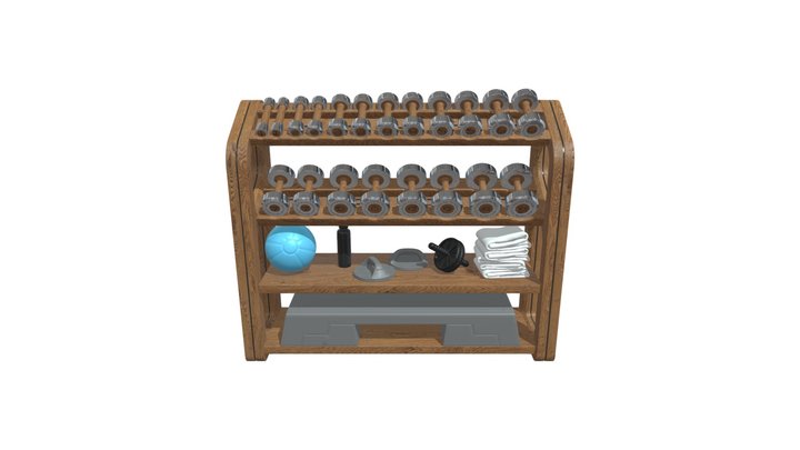 Система хранения гантелей UNO Mensola XL – Gratis 3D-model STL