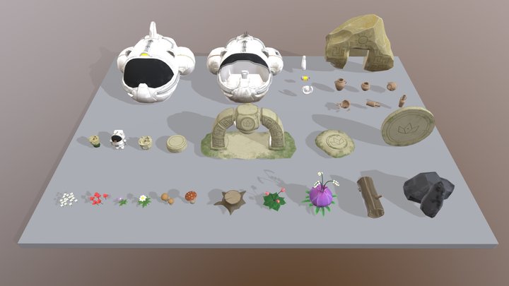 ASTROVERSE - SOME ASSETS 3D Model