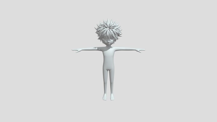 Fbx Hair HxH 3D Model