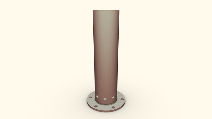 Колонна с подпятником 3D Model