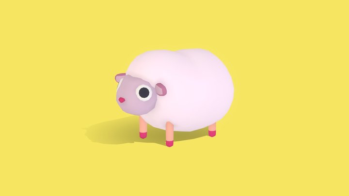 Sheep - Quirky Series 3D Model