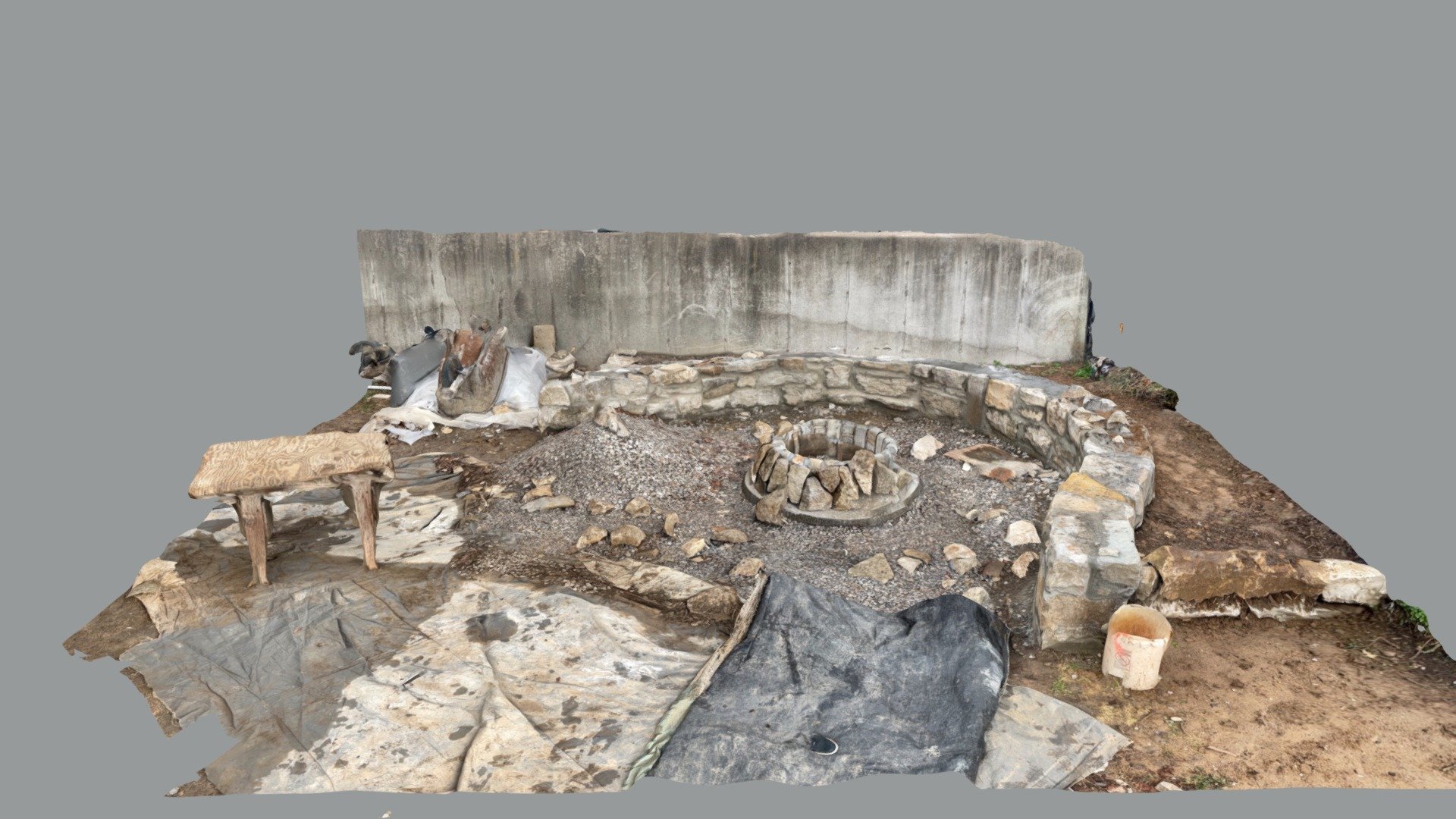 Fire Pit Progress 12/31