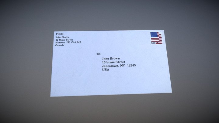 Low Poly Mail Letter