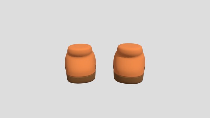 Cartoon Shoes (Game ready) 3D Model