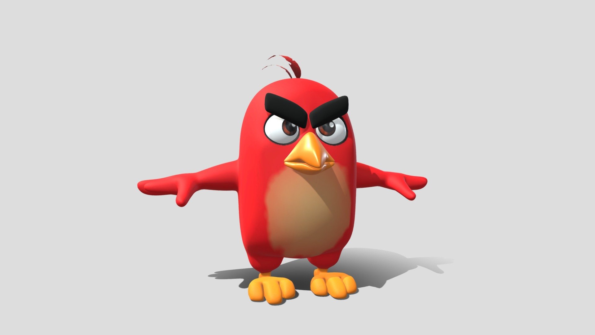 Angrybird C4d Modeled Character Download Free 3d Model By Tropica Cyborg Rogeriolima 