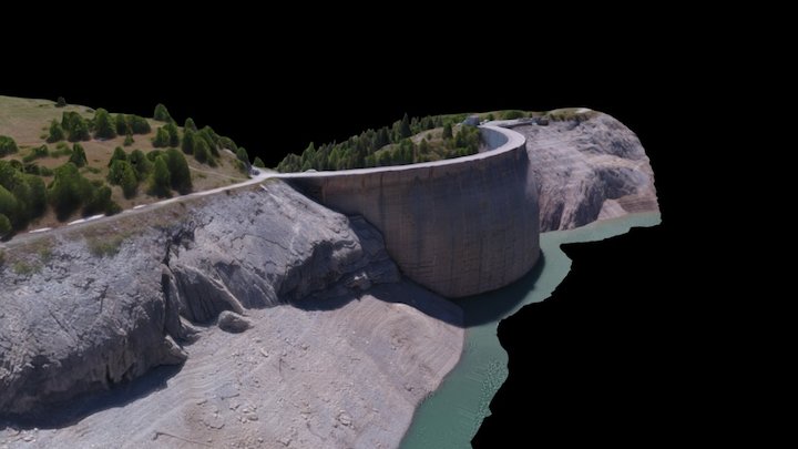 Barrage du Rawyl 3D Model