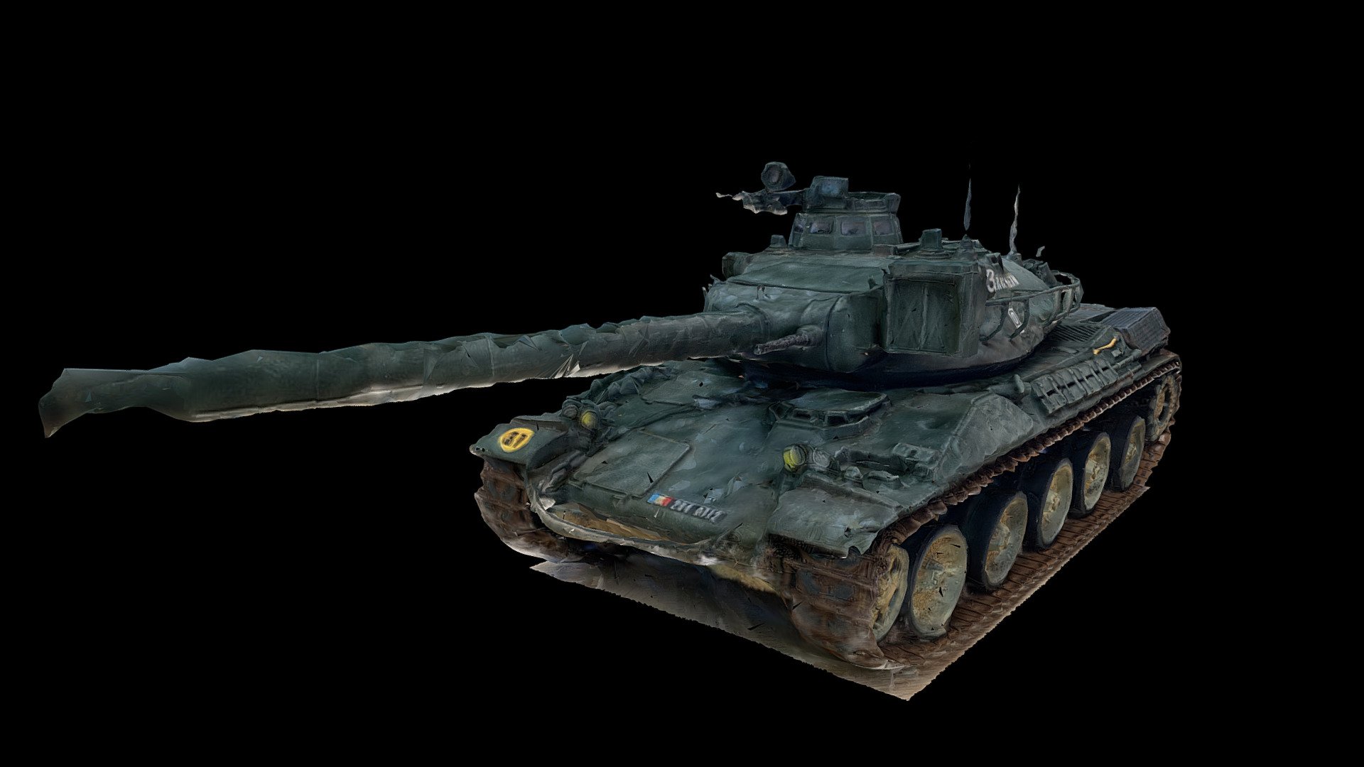 AMX-30 B2 scale model scan