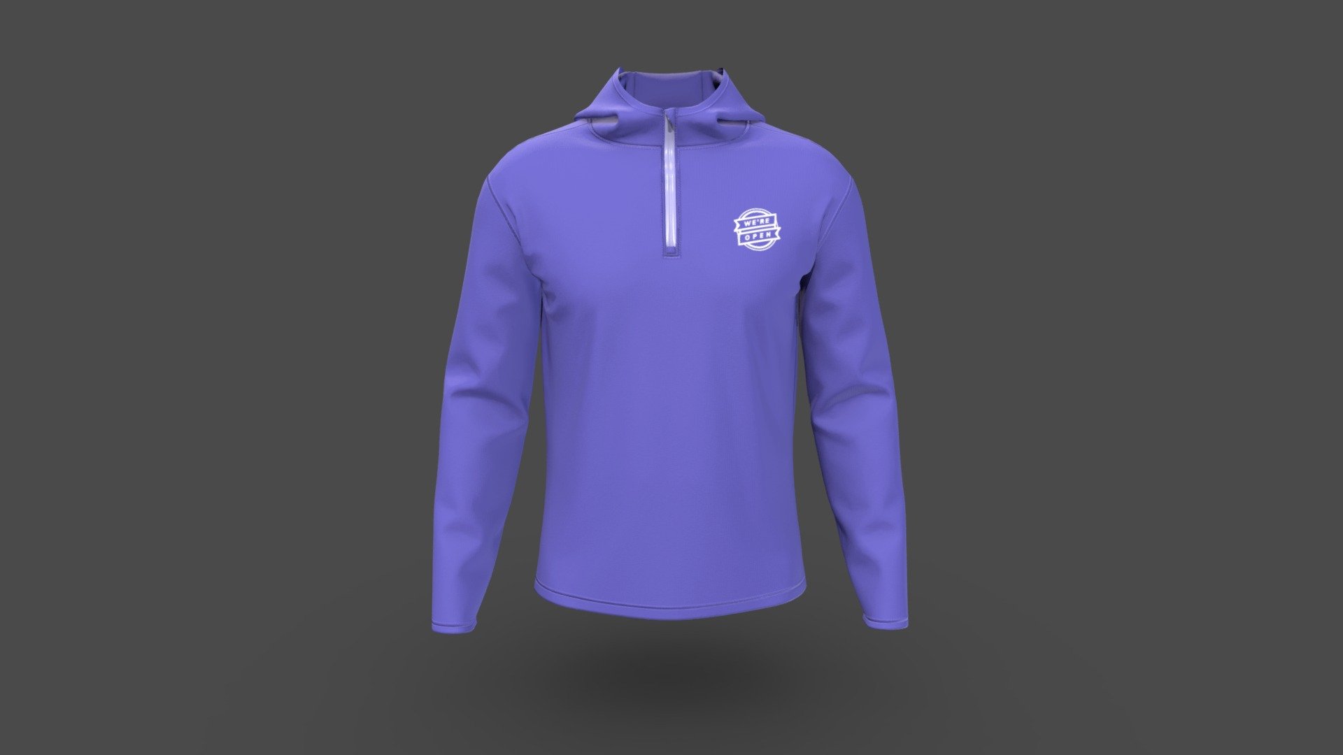 Men Midlayer Hooded Jacket - Buy Royalty Free 3D model by BINARYCLOTH ...