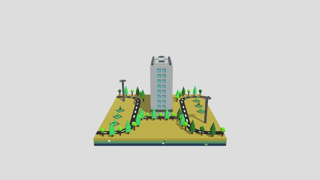 Sj Commercial Building Lowpoly 09