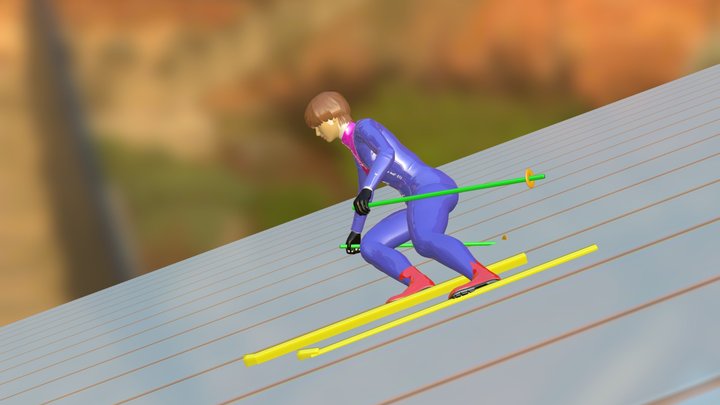 Tina Weirather free Skiing? 3D Model
