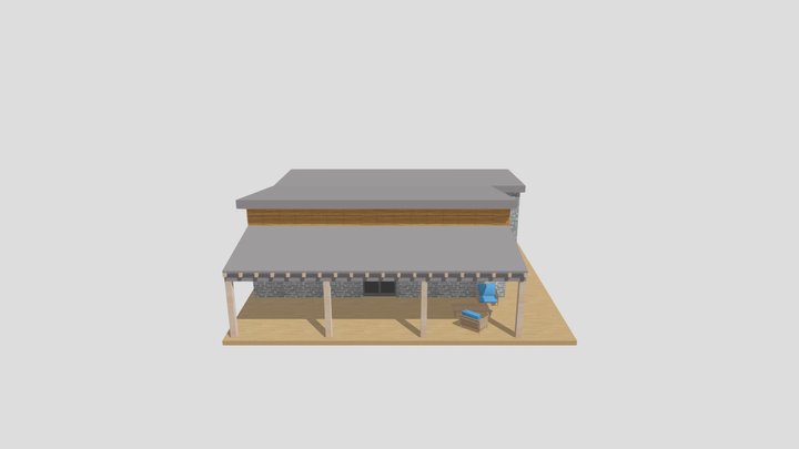 Mini modern house 3D Model
