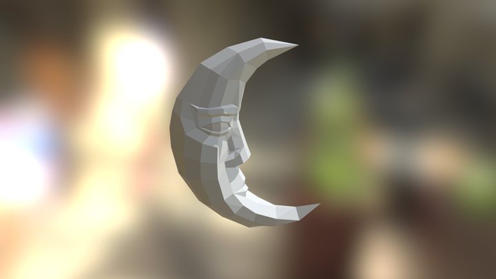 La luna/Moon face/paper moon 3D Model
