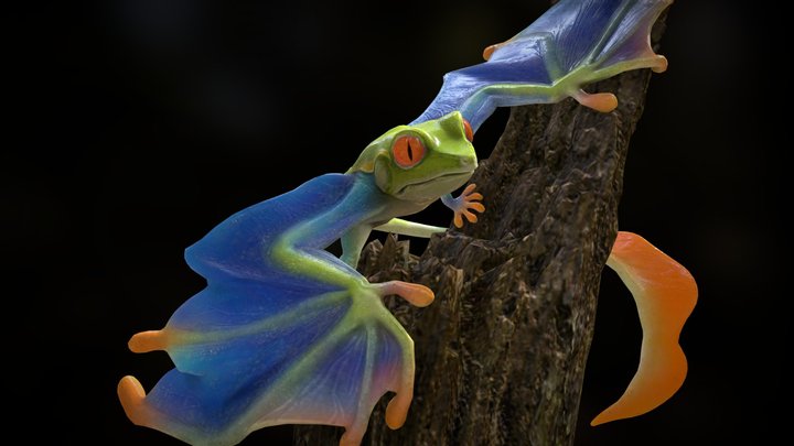 Tree Dragonfrog 3D Model