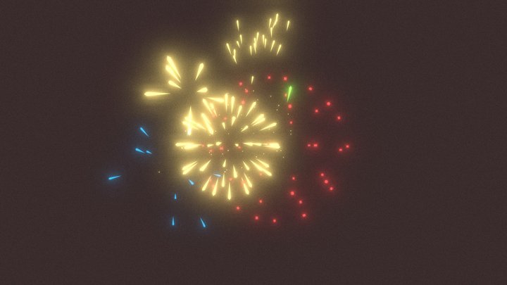 Fireworks 3D Model