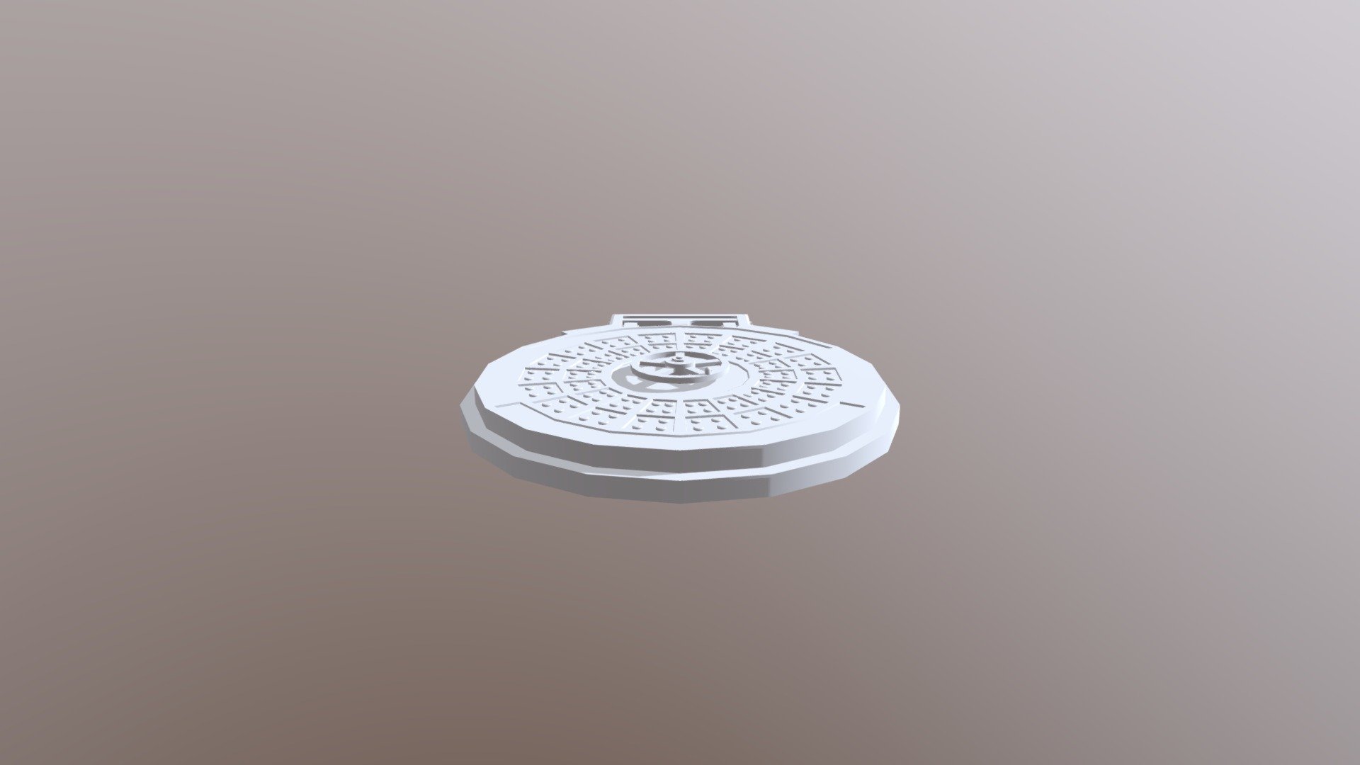 Manhole Cover Low Poly