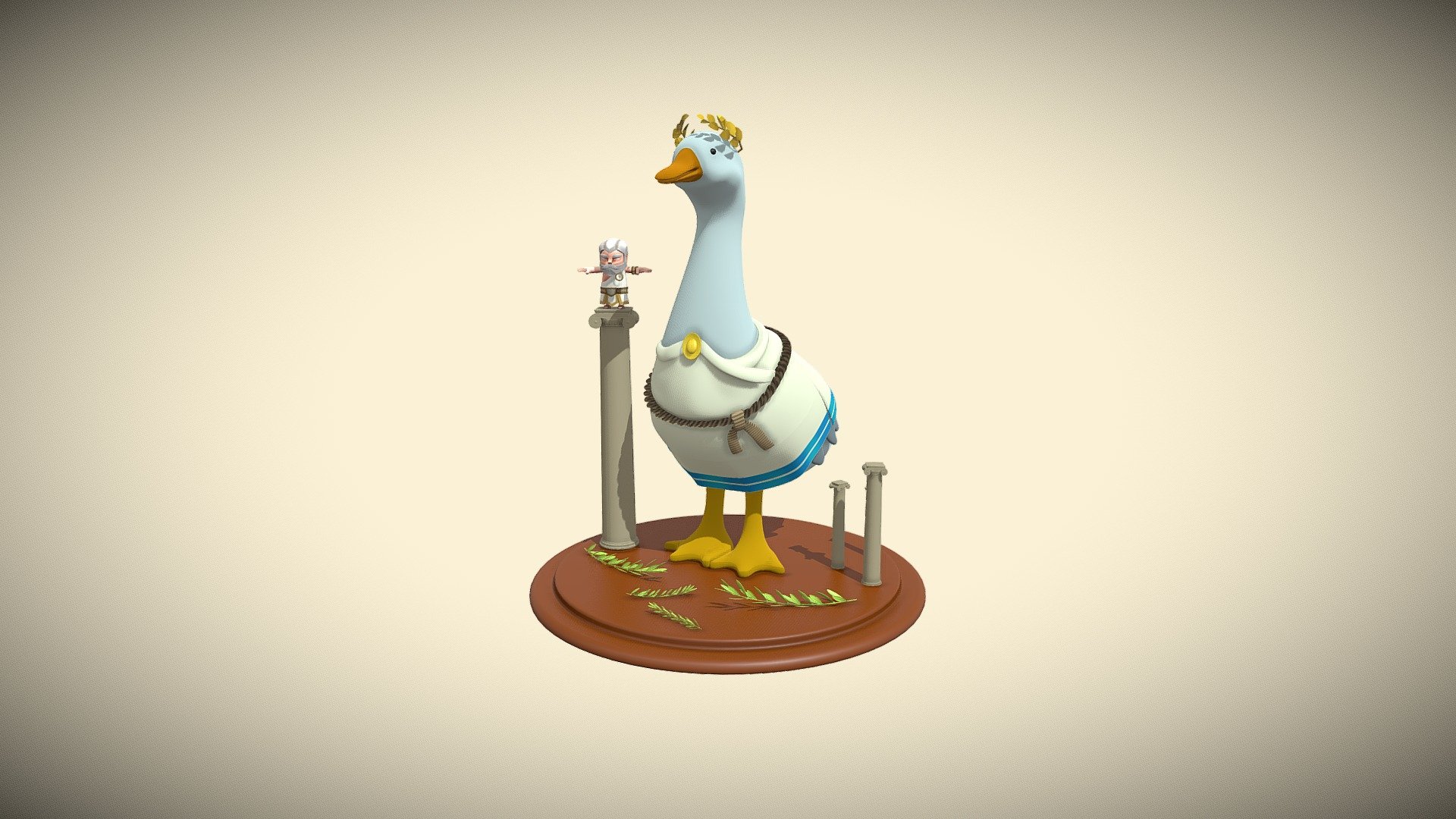 Ancient Duck - Download Free 3D model by oleg.nikitin [1be9aaf] - Sketchfab