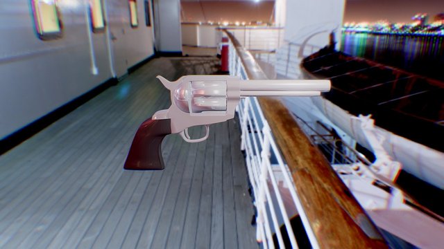 Revolver Colt+2+4 3D Model