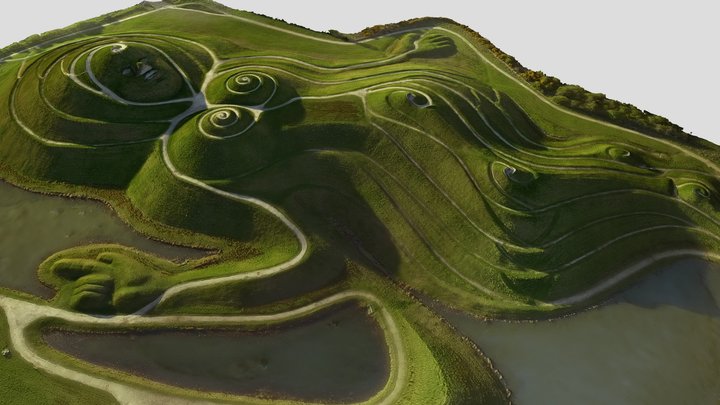 Northumberlandia land sculpture 3D Model