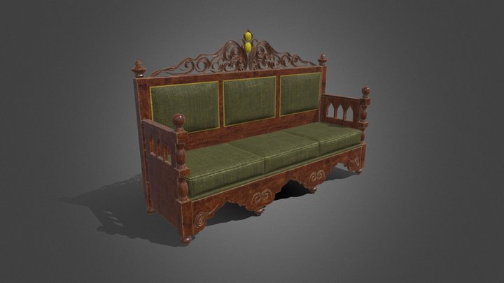 oriental sofa 3D Model