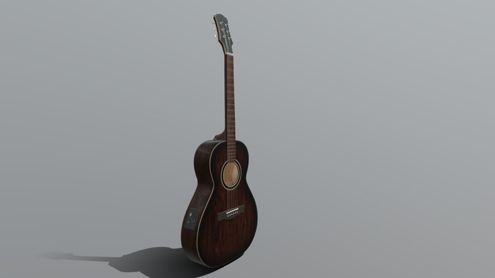 Acoustic guitar 3D Model