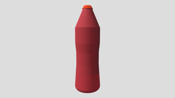 Glass bottle 3D Model