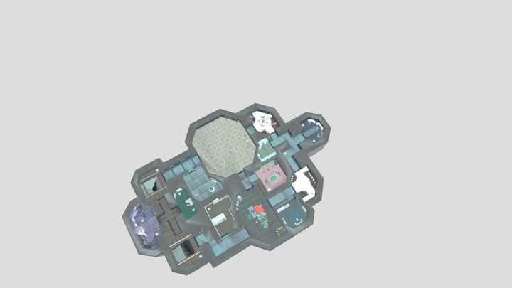 The Skeld - MAP (amoung us) 3D Model