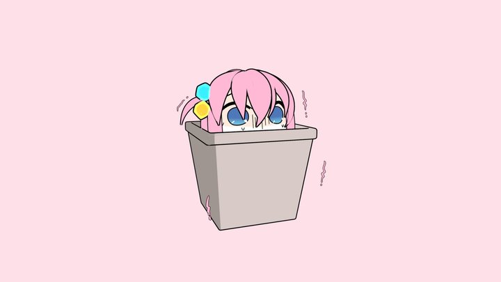 bocchi rubbish bin 3D Model