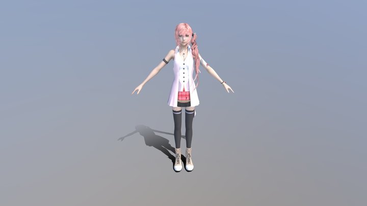 最终幻想人物模型MAYA 3D模型 Part01 3D Model