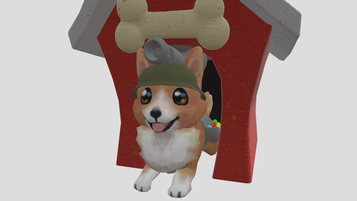 Corgi Corps 3D Model