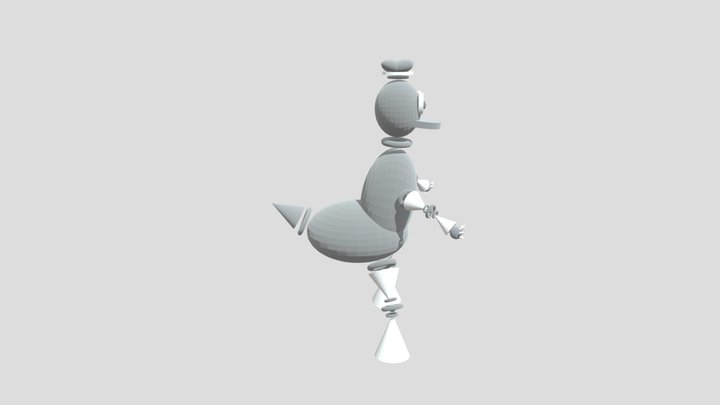 Cyber Donald 3D Model