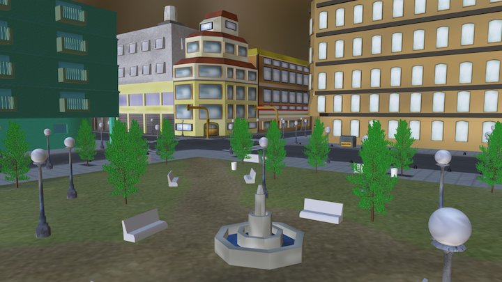 Mini-Barrio Porteño 3D Model