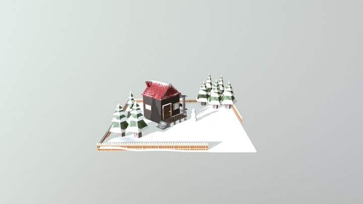 Christmas Diorama 3D Model