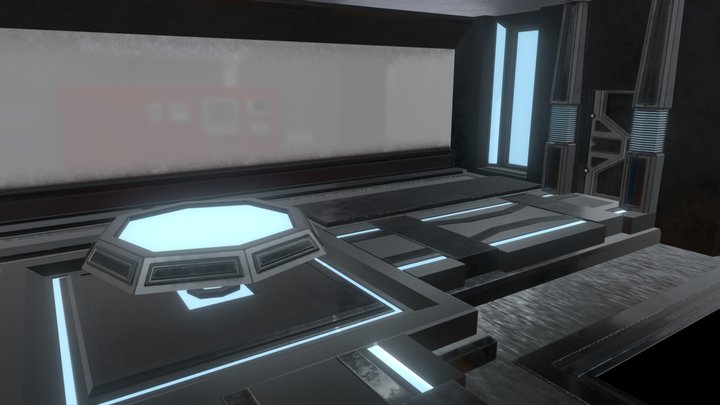 Sci-Fi Ship Interior 3D Model