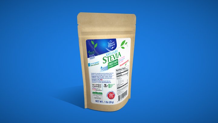 Pouch Stevia 1 Oz 3D Model