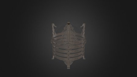 Mongolian Traditional Fireplace (Монгол тулга) 3D Model
