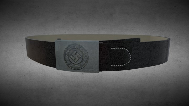 WW II German Belt 3D Model