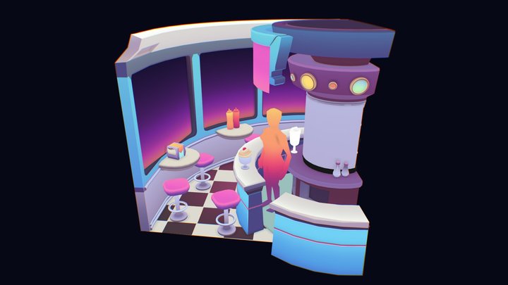second_blockout_diner 3D Model